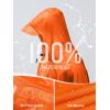 imageSaphiRose Long Sleeves Rain Poncho Waterproof Unisex Raincoat Jacket for Adults Men WomenOrange Long Sleeves