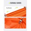 imageSaphiRose Long Sleeves Rain Poncho Waterproof Unisex Raincoat Jacket for Adults Men WomenOrange Long Sleeves