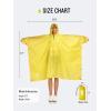 imageSaphiRose Long Sleeves Rain Poncho Waterproof Unisex Raincoat Jacket for Adults Men WomenYellow Long Sleeves