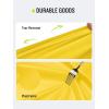 imageSaphiRose Long Sleeves Rain Poncho Waterproof Unisex Raincoat Jacket for Adults Men WomenYellow Long Sleeves