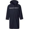 imageMens Long Hooded Safety Rain Jacket Waterproof Emergency Raincoat PonchoNavy