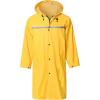 imageMens Long Hooded Safety Rain Jacket Waterproof Emergency Raincoat PonchoYellow