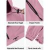 imageSaphiRose Lightweight Rain Jacket Women Waterproof Breathable Raincoat Packable Hooded WindbreakerRose