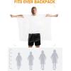 imageSaphiRose Disposable Rain Ponchos Emergency Clear Poncho100 Pack Adult