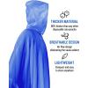 imageSaphiRose Disposable Rain Ponchos Emergency Clear PonchoBlue 4 Pack Adult