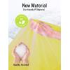imageSaphiRose Disposable Rain Ponchos Emergency Clear PonchoYellow 4 Pack Adult