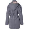 imageSaphiRose Womens Long Hooded Rain Jacket Outdoor Raincoat WindbreakerDark Grey