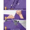 imageSaphiRose Womens Long Hooded Rain Jacket Outdoor Raincoat WindbreakerPurple
