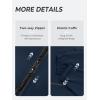 imageSaphiRose Womens Long Packable Raincoat Waterproof Rain Jacket Lightweight Outdoor Windbreaker with HoodNavy