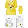 imageSaphiRose Womens Long Rain Jacket Waterproof Lightweight Hooded Raincoat Packable Knee Length Rain coatYellow