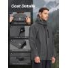 imageSaphiRose Mens Waterproof Rain Suit 2pcsset Packable Rain Gear for Golf Motorcycle FishingGreyReflective Strip