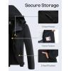 imageWomens Waterproof Rain jacket Lightweight Active Outdoor Raincoat with Removable HoodBlack