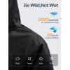imageWomens Waterproof Rain jacket Lightweight Active Outdoor Raincoat with Removable HoodBlack