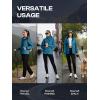 imageWomens Waterproof Rain jacket Lightweight Active Outdoor Raincoat with Removable HoodDeep Blue