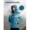 imageWomens Waterproof Rain jacket Lightweight Active Outdoor Raincoat with Removable HoodDeep Blue