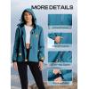 imageWomens Waterproof Rain jacket Lightweight Active Outdoor Raincoat with Removable HoodDeep Blue