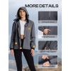 imageWomens Waterproof Rain jacket Lightweight Active Outdoor Raincoat with Removable HoodGrey