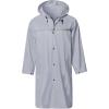 imageMens Long Hooded Safety Rain Jacket Waterproof Emergency Raincoat PonchoGrey