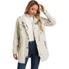 imageSaphiRose Womens Long Rain Jacket Waterproof Rain Coat with Hood Outdoor Light Raincoats WindbreakerBeigePlaid