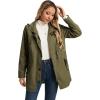 imageSaphiRose Womens Long Rain Jacket Waterproof Rain Coat with Hood Outdoor Light Raincoats WindbreakerGreen