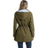 imageSaphiRose Womens Long Rain Jacket Waterproof Rain Coat with Hood Outdoor Light Raincoats WindbreakerGreen