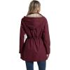 imageSaphiRose Womens Long Rain Jacket Waterproof Rain Coat with Hood Outdoor Light Raincoats WindbreakerRedPlaid
