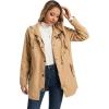 imageSaphiRose Womens Long Rain Jacket Waterproof Rain Coat with Hood Outdoor Light Raincoats WindbreakerTan