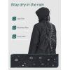 image:imageSaphiRose Womens Plus Size Raincoat with hood Waterproof Rain Jackets Light Packable Windbreaker JacketBlack
