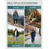 image:imageSaphiRose Womens Plus Size Raincoat with hood Waterproof Rain Jackets Light Packable Windbreaker JacketBlack