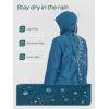 image:imageSaphiRose Womens Plus Size Raincoat with hood Waterproof Rain Jackets Light Packable Windbreaker JacketDeep Green