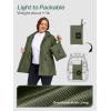image:imageSaphiRose Womens Plus Size Raincoat with hood Waterproof Rain Jackets Light Packable Windbreaker JacketNavy