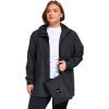 image:imageSaphiRose Womens Plus Size Raincoat with hood Waterproof Rain Jackets Light Packable Windbreaker JacketBlack