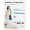 image:imageSaphiRose Womens Long Packable Raincoat Waterproof Rain Jacket Lightweight Outdoor Windbreaker with HoodCloud White