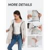 image:imageSaphiRose Womens Long Packable Raincoat Waterproof Rain Jacket Lightweight Outdoor Windbreaker with HoodCloud White
