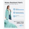 image:imageSaphiRose Womens Long Packable Raincoat Waterproof Rain Jacket Lightweight Outdoor Windbreaker with HoodLight Green