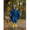 image:imageSaphiRose Lightweight Kids Rain Poncho Waterproof Jacket Zipper Up Rain CoatNavy