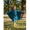 image:imageSaphiRose Lightweight Kids Rain Poncho Waterproof Jacket Zipper Up Rain CoatTeal