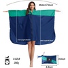 image:imageSaphiRose Unisex Rain Poncho Waterproof Raincoat Hooded for Adults Women with PocketsAgreennavy