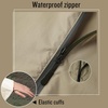 image:imageSaphiRose Unisex Rain Poncho Waterproof Raincoat Hooded for Adults Women with PocketsAkhakiwhite