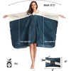 image:imageSaphiRose Unisex Rain Poncho Waterproof Raincoat Hooded for Adults Women with PocketsAnavywhite