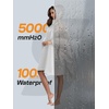 image:imageSaphiRose Unisex Rain Poncho Waterproof Raincoat Hooded for Adults Women with PocketsBeige