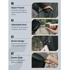 image:imageSaphiRose Unisex Rain Poncho Waterproof Raincoat Hooded for Adults Women with PocketsDeep Grey