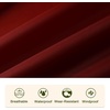 image:imageSaphiRose Unisex Rain Poncho Waterproof Raincoat Hooded for Adults Women with PocketsGradient Burgundy