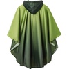 image:imageSaphiRose Unisex Rain Poncho Waterproof Raincoat Hooded for Adults Women with PocketsGradient Dark Green