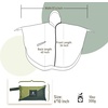 image:imageSaphiRose Unisex Rain Poncho Waterproof Raincoat Hooded for Adults Women with PocketsGradient Dark Green
