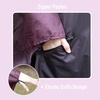 image:imageSaphiRose Unisex Rain Poncho Waterproof Raincoat Hooded for Adults Women with PocketsGradient Dark Purple