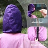 image:imageSaphiRose Unisex Rain Poncho Waterproof Raincoat Hooded for Adults Women with PocketsGradient Pinkpurple