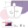 image:imageSaphiRose Unisex Rain Poncho Waterproof Raincoat Hooded for Adults Women with PocketsGradient Pinkpurple