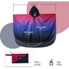 image:imageSaphiRose Unisex Rain Poncho Waterproof Raincoat Hooded for Adults Women with PocketsGradient Purpleblack