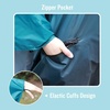 image:imageSaphiRose Unisex Rain Poncho Waterproof Raincoat Hooded for Adults Women with PocketsGradient Teal